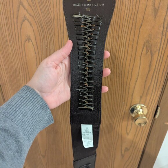 Forever 21 Woven Women's Brown Belt- Size Small - Picture 3 of 5